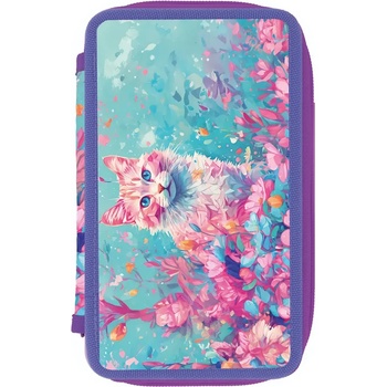 Herlitz Несесер троен празен, мотив CAT - herlitz