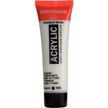Amsterdam akrylová farba 20 ml 105 titánová biela