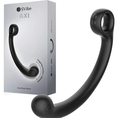 Интелигентен вибриращ масажор с AuraTouch технология - Axi Wand Black (D-244444)