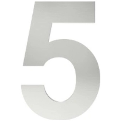 číslo "5" 155mm nerez Nerez