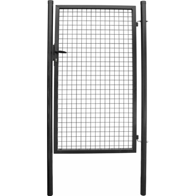 Brána Strend Pro METALTEC ECO, 1000/1800/50x50 mm, hranatý rám, antracit, jednokrídlová, záhradná, ZN+PVC, RAL7016