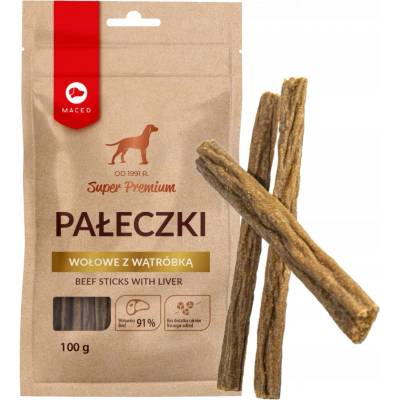 Maced Super Premium hovädzie tyčinky s pečeňou pre psa 100 g