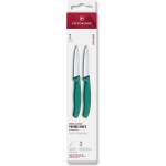 Victorinox Комплект ножове SWISS CLASSIC 8 cm, право острие, заострени, комплект от 2 бр. , зелен, пластмаса, Victorinox (VN676042C1)