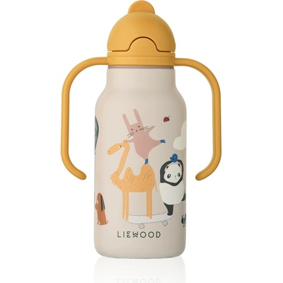 Liewood Termo lahev Kimmie Around the World 250 ml žlutá