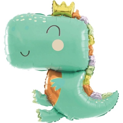 PartyPal Fóliový balónek supershape Baby Dinosaurus 74x90cm