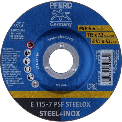 Pferd E 115-7 Brúsny kotúč lomený 115 x 22.23 mm 62011640 10 ks