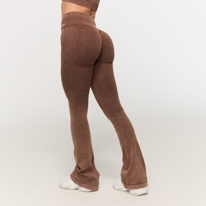 GymBeam Дамско безшевно долнище Fierce Brown XXL