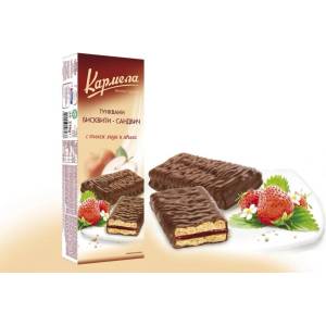 Karmela САНДВИЧ БИСКВИТИ КАРМЕЛА ЯГОДА