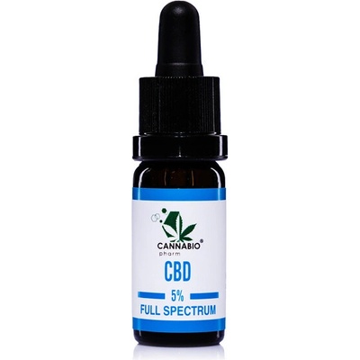 CANNABIOpharm CBD konopný olej 5% FULL SPECTRUM 10 ml
