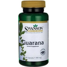 Swanson Guarana 500 mg 100 kapslí