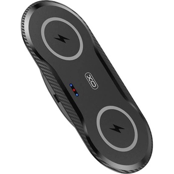 Image 1 of XO Безжично двойно зарядно wx026, 2в1, 20w, черно - xo