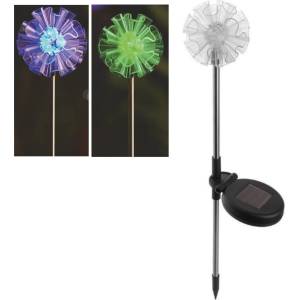 D-iL СОЛАРНА ГРАДИНСКА ЛАМПА 12219 flower 0.1w ip44 74см rgb (12219)
