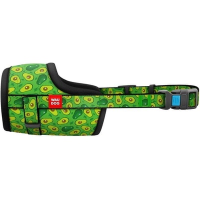 WAUDOG Nylonový náhubok pre psa nastaviteľný AVOCADO 35 - 43 cm
