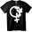 NOONEBRAND Тениска Женски Символ с Пеперуди - S, Black