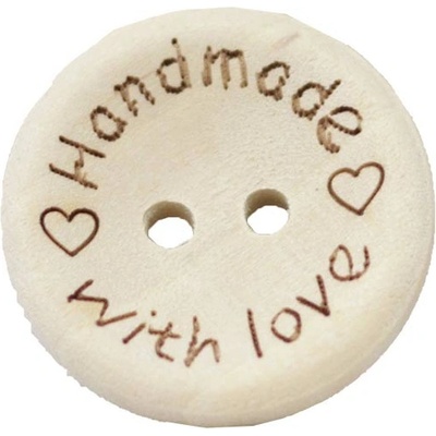 Pro Háčkování Dřevěný knoflík hand made 20 mm – Sleviste.cz