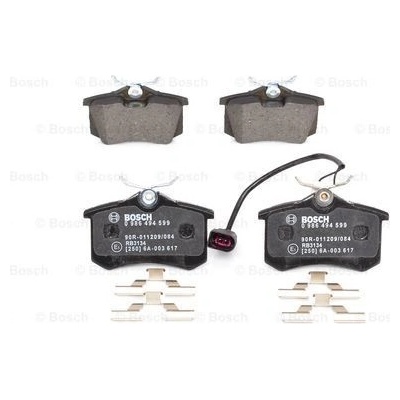 BOSCH Sada brzdových platničiek kotúčovej brzdy 0986494599
