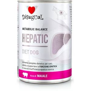 Disugual Hepatic Pork - Лечебна храна за кучета със заболявания на черния дроб, свинско 400gr