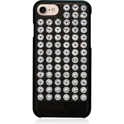 Bling My Thing Extravaganza Case - дизайнерски поликарбонатов кейс с кристали Сваровски за iPhone SE (2020), iPhone 8, iPhone 7 (черен)