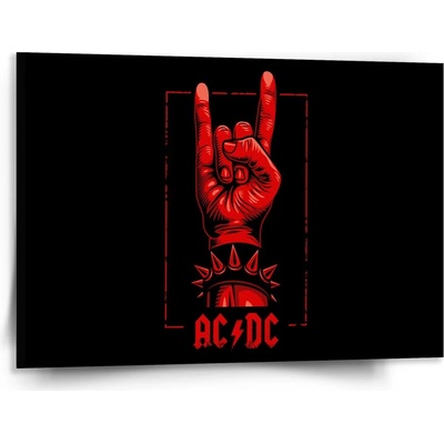 Sablio Obraz ACDC Červená ruka - 150x110 cm