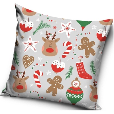 Carbotex Vianočný vankúš s cukríkmi 40x40