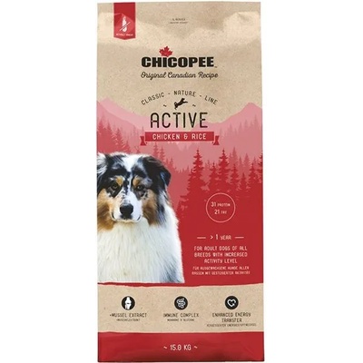 Chicopee Активен Пиле и Ориз 15 кг