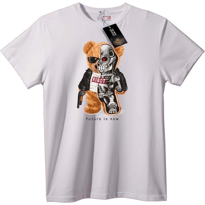 NOONEBRAND Тениска Робот мече - 7XL, Black