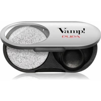 Pupa Milano Vamp! Radiant Baked Eyeshadow dlouhotrvající zářivé oční stíny 302 Pure Silver metallic 1 g
