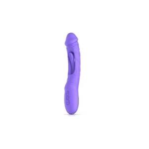 EasyToys Вибриращо дилдо Good Vibes Only Flax със стимулатор за G-точката (P25086)