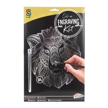 Vyškrabávací obrázok Lev