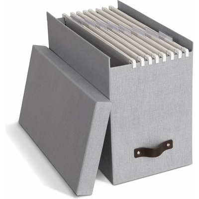 Bigso Johan Canvas Paper Laminate organizér šedá/světlá