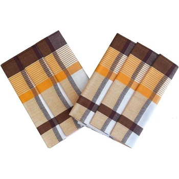 Svitap J.H.J. Veľké káro 50x70 cm 3 ks oranžové