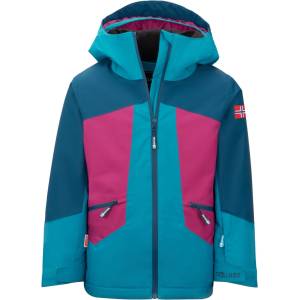 TROLLKIDS Детско зимно яке Trollkids Girl's Rauland Jacket Winter jacket - Madeira Blue / Dark Turquoise / Bright Berry - размер 92 (EU) (703-4001-0411)