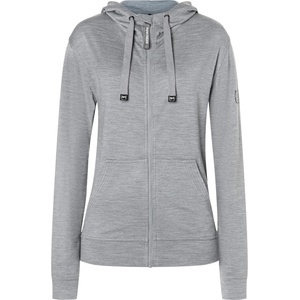super. natural Дамско вълнено яке super. natural Women's Solution Bio Hoodie Merino hoodie - Cashmere Grey Melange (105-5050-0312)