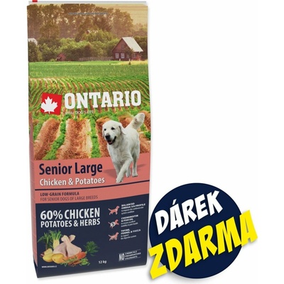 Ontario Senior Large chicken & potatoes 14,25 kg