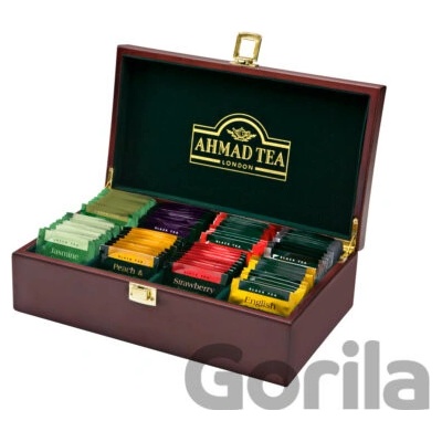 Ahmad Tea Drevená kazeta Tea Keeper 80 x 2 g