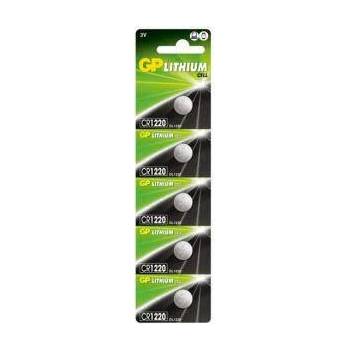 GP Batteries Литиева бутонна батерия gp cr-1220, 3v, 5 бр. в блистер - ЦЕНА ЗА 1 БРОЙ, gp-bl-cr1220-7u5