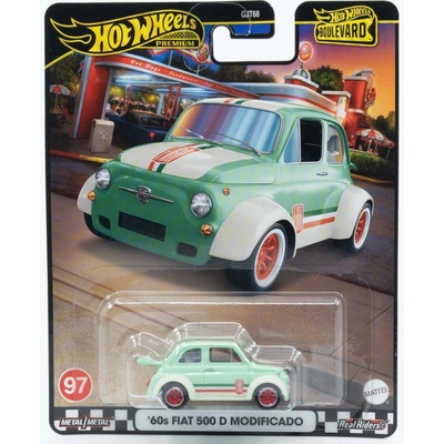 Mattel Hot Wheels Premium Boulevard '60s Fiat 500 D Modificado