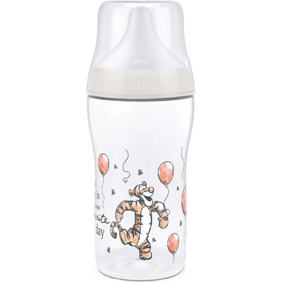 Nuk Бебешко шише Nuk Perfect Match - Temperature Control, 260 ml, PP, 3+м, Дисни Тигър (10216331)