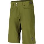 SCOTT Мъжки шорти за колоездене Scott Shorts Trail Flow with Pad Cycling bottoms - Fir Green (055-1827-1111)