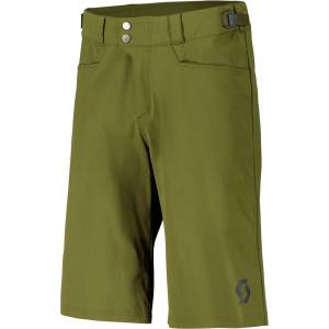 SCOTT Мъжки шорти за колоездене Scott Shorts Trail Flow with Pad Cycling bottoms - Fir Green (055-1827-1111)