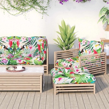 Image 1 of vidaXL Палетни възглавници, 2 бр, многоцветни, плат Оксфорд (360851)