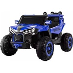 SCY Електрическа кола за деца, 2 места, Bluetooth, 4x4, 12V 10A, EVA гуми, дистанционно управление за родители, окачване, премиум оборудване, син цвят, 125 x 75 x 73 (13-6189353105)