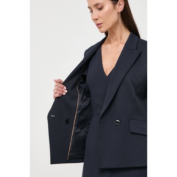 BOSS Сако boss в тъмносиньо с двуредно закопчаване изчистен дизайн 50505951 (50505951)