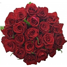 Kytice 21 luxusních růží EVER RED 50cm