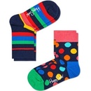 Happy Socks Sada 2 párů dětských vysokých ponožek