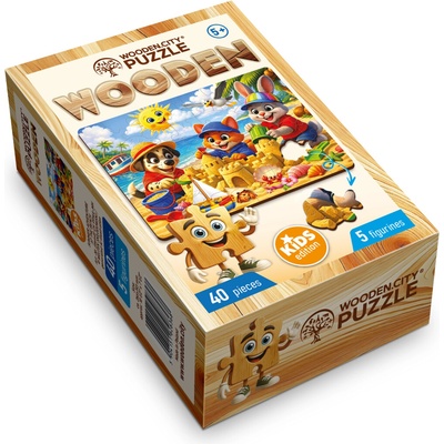 WOODEN CITY Drevené Letné dobrodružstvo na pláži 40 dielov