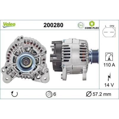 Alternátor VALEO 200280