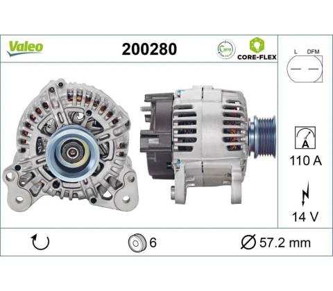 Alternátor VALEO 200280