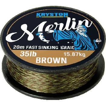 Kryston šnúra Merlin fast Sinking braid piesková 20m 25lb