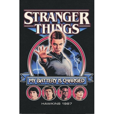 Plagát, Obraz - Stranger Things 5 - My Battery Is Charged, 61 × 91.5 cm